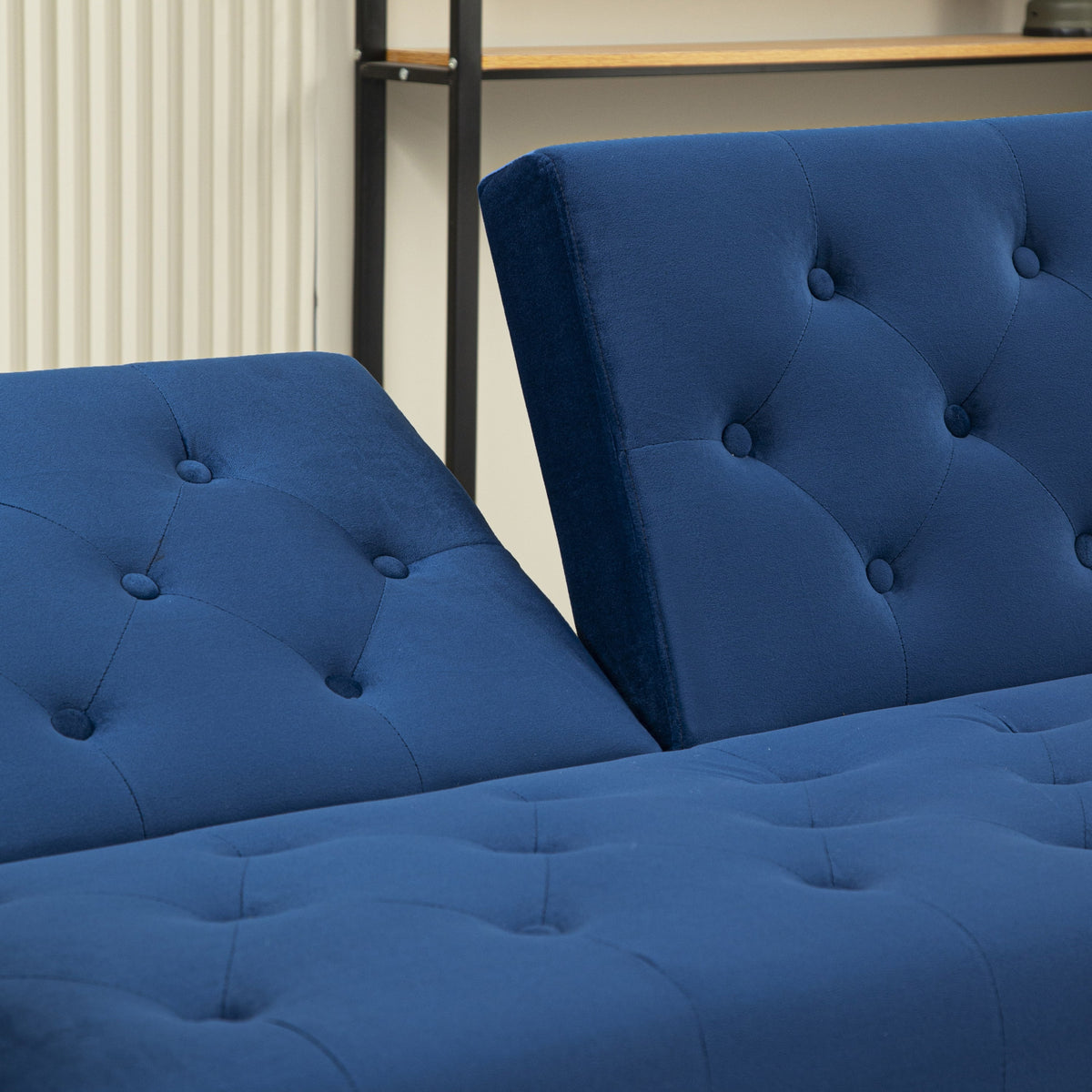 Adjustable Futon Sofa Bed with 2 Pillows Z816