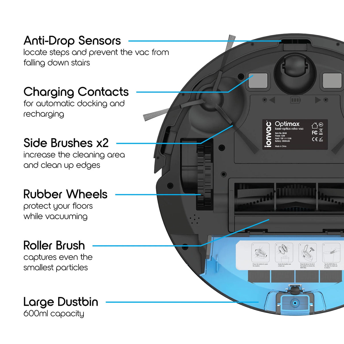 Wi-Fi Laser Mapping Robot Vacuum Cleaner K8069