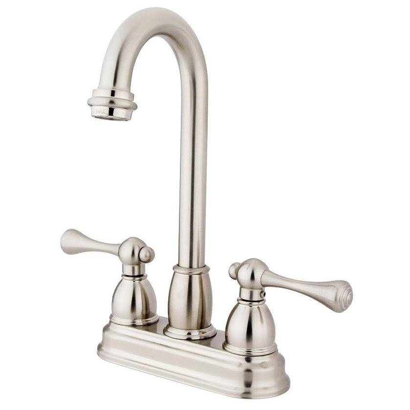 Satin Nickel Centerset Bar Faucet O9320