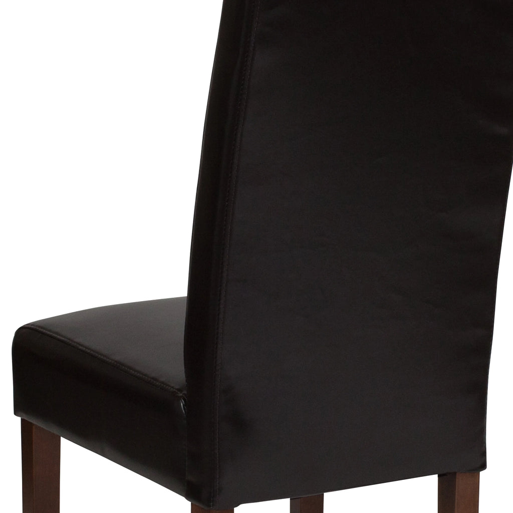 Brown Faux Leather Dining Chair R3474
