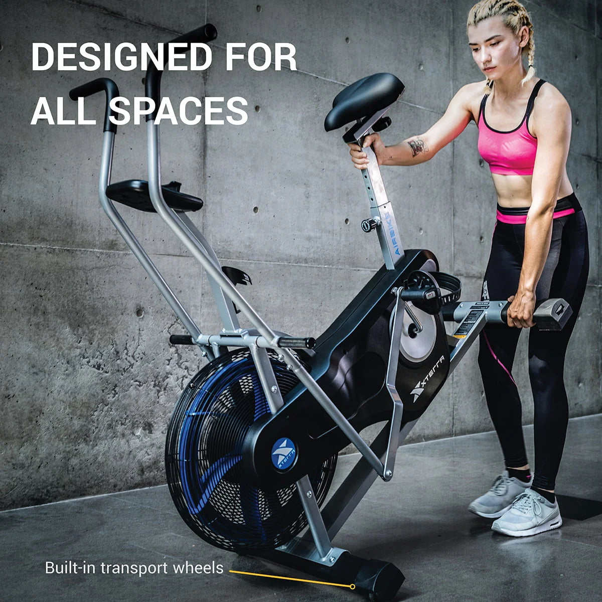 Exercise Bike with Wind Resistance and LCD Display Q888122