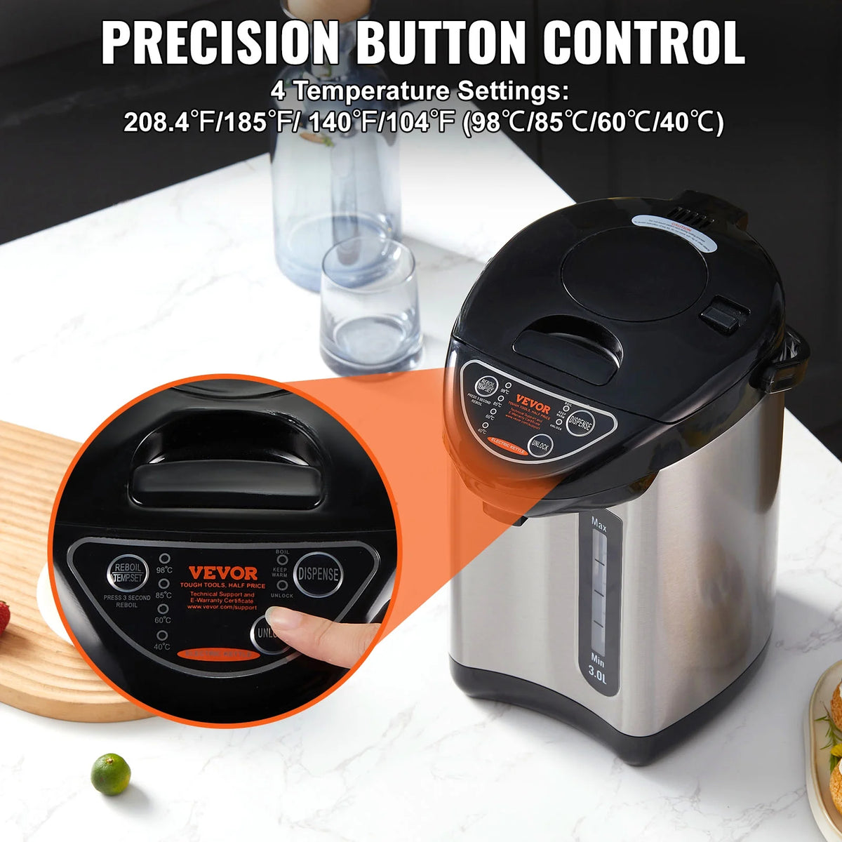 3L Electric Countertop Water Dispenser A586910