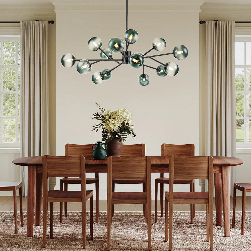 15-Light Glass Bubble Chandelier B49167