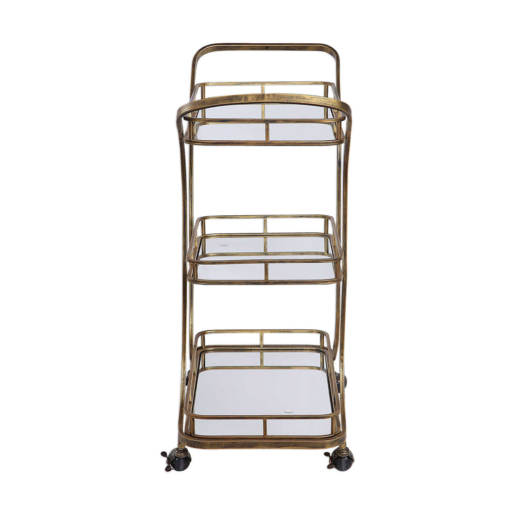 Gold Serving Cart N785487