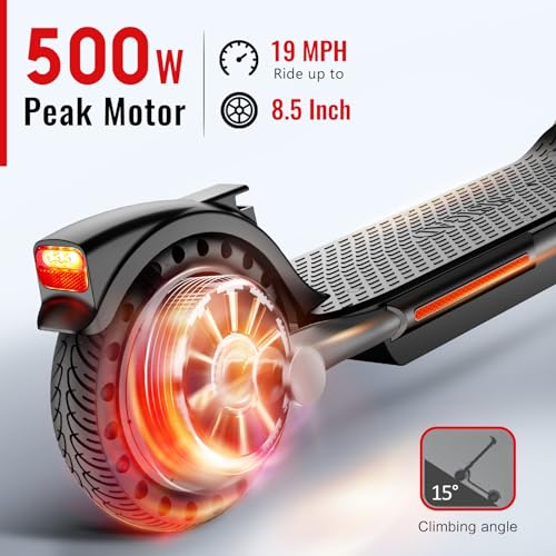 Electric Scooter with 8.5" Tires, Peak 500W Motor, Folding N495707
