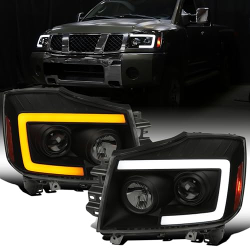 Black Projector Headlights Pair J9670
