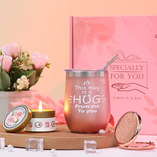 Gift Basket with Tumbler Blanket Z6145