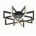 38W 1 LED Flush Mount 17 Inches Wide Black P52502