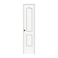 18 in. x 80 in. White Painted Right-Hand Molded Composite MDF Single Prehung Interior Door L424348