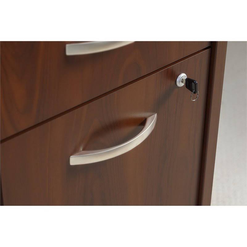3 Drawer Mobile Pedestal Desk Shell in Hansen Cherry V85189