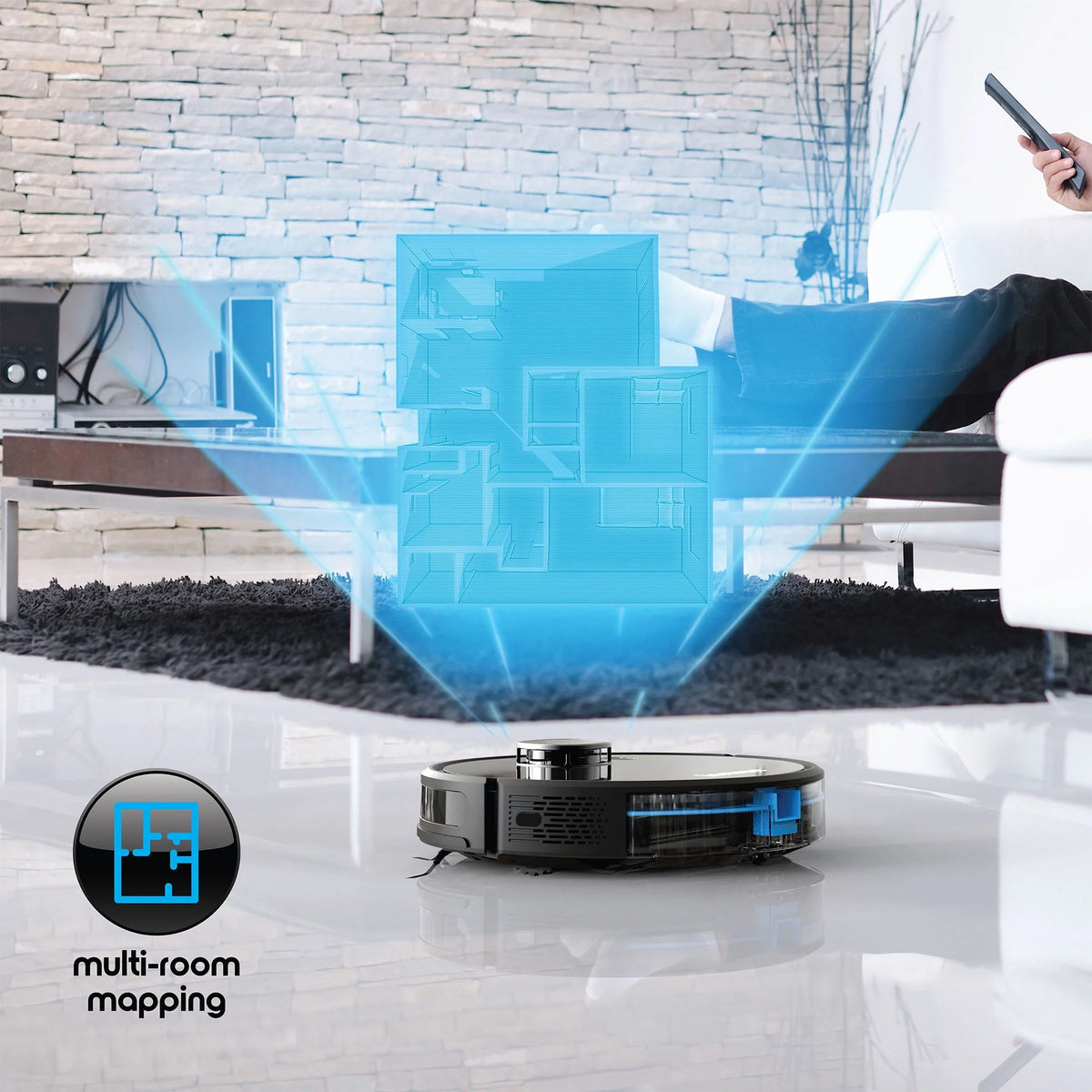 Wi-Fi Laser Mapping Robot Vacuum Cleaner K8069