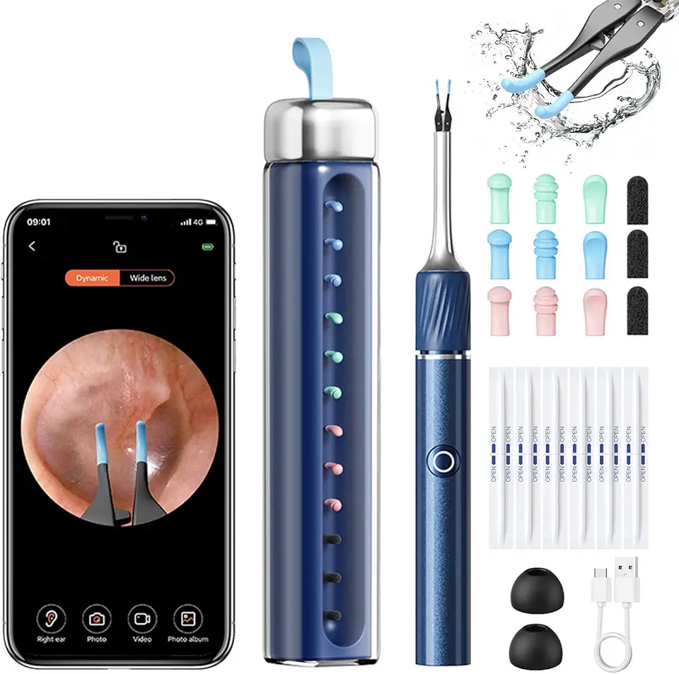 Ear Wax Removal Tool with Tweezers and Camera R5890
