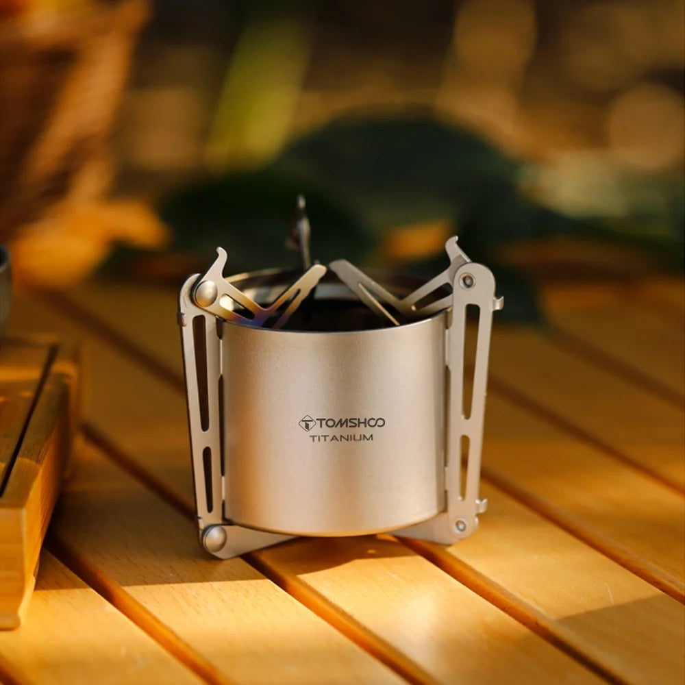 Camping Stove with Lid and Foldable Legs O841516