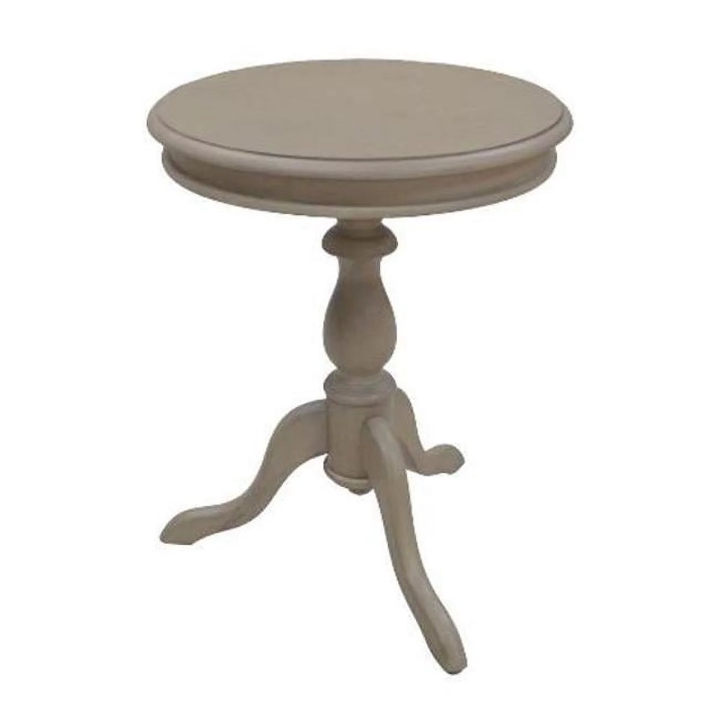 Weather Gray Pedestal Accent Table T6000