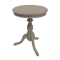 Weather Gray Pedestal Accent Table T6000