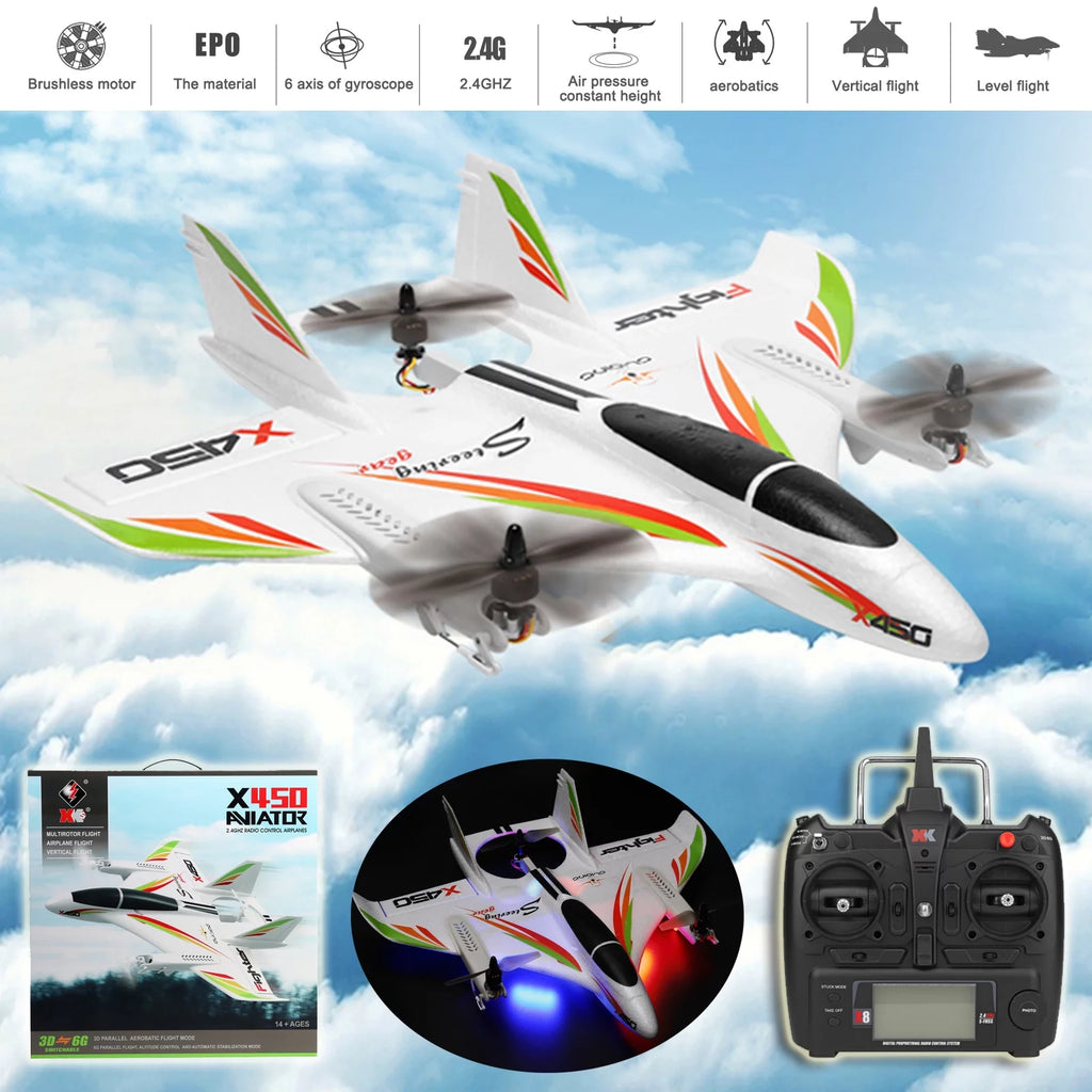 RC Airplane Brushless 2.4G 6CH Fixed Wing RTF I6615