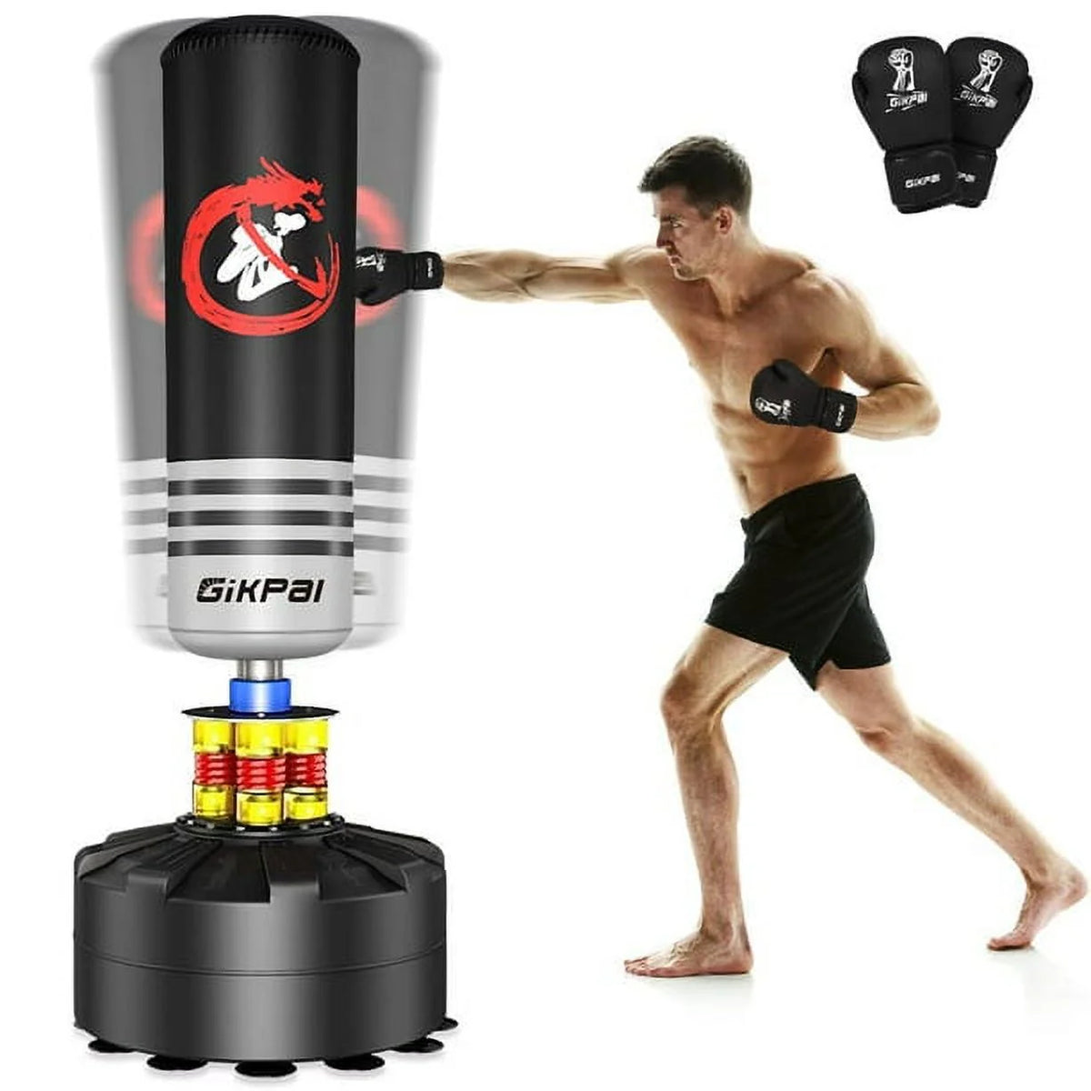 69'' 182lbs Freestanding Punching Bag with Stand V7469