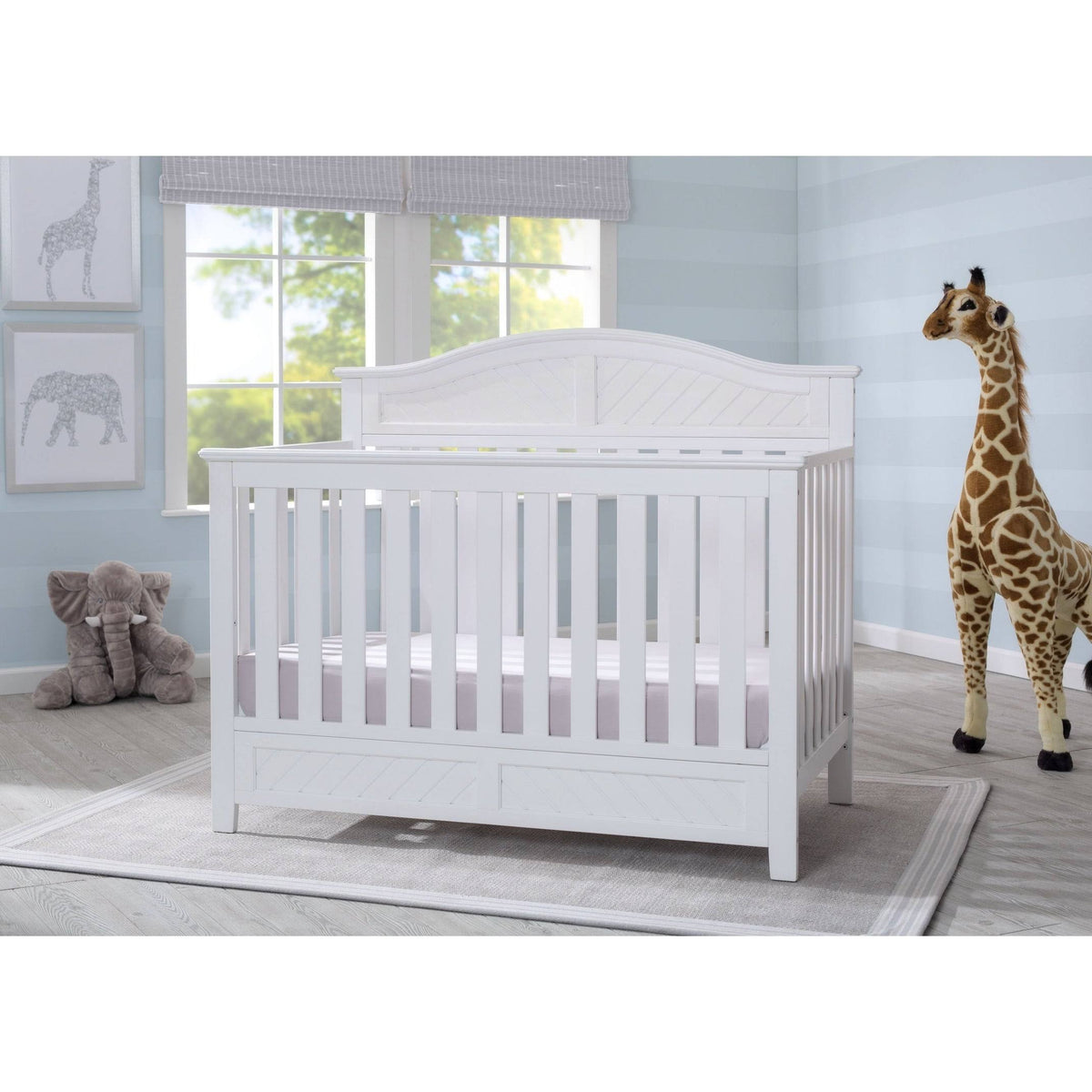 4-in-1 Convertible Crib, Bianca White H3026