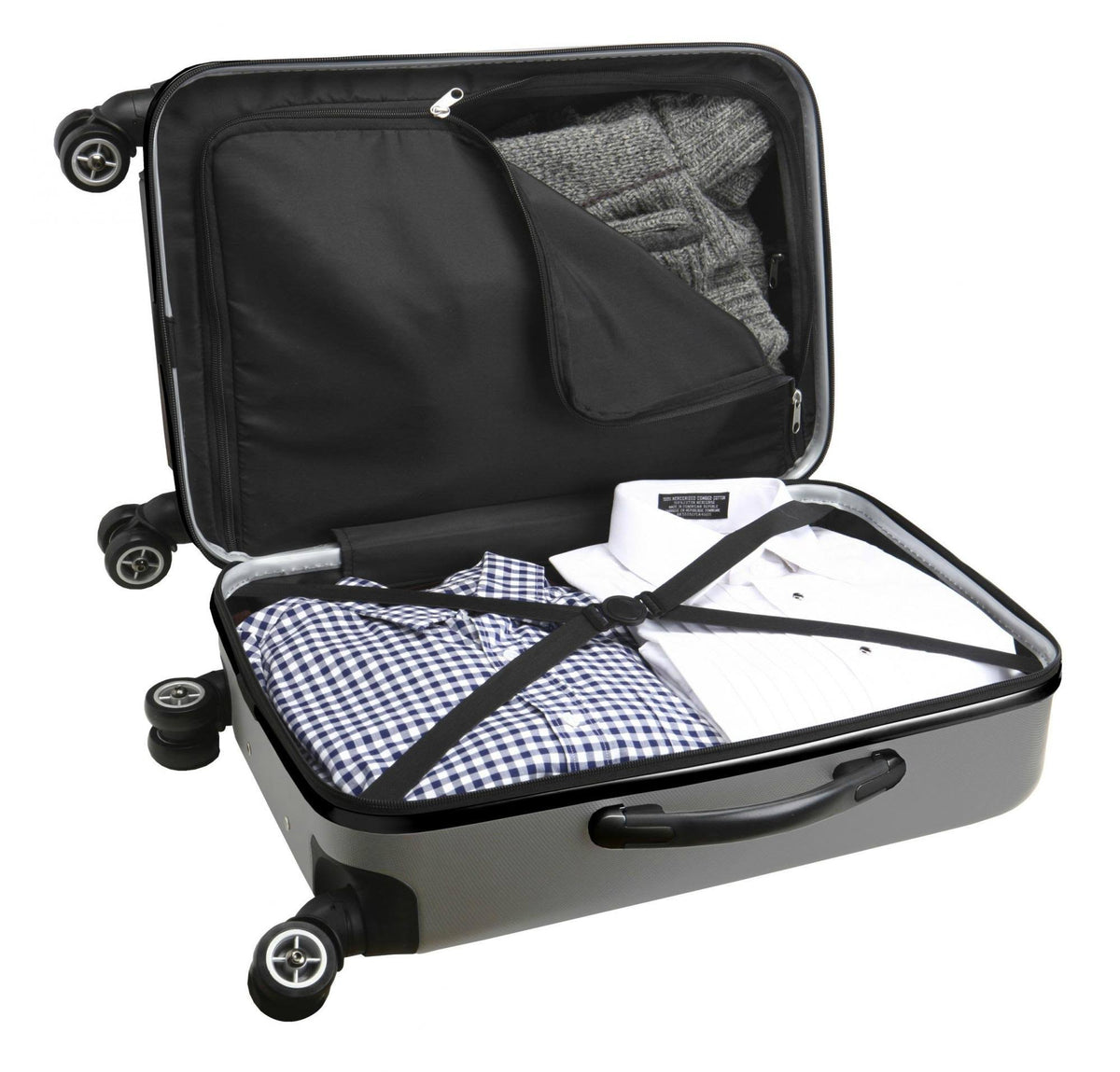Silver 8-Wheel Hardcase Spinner Carry-On M737038