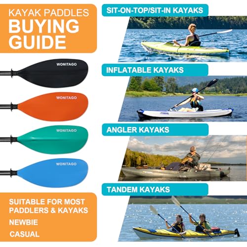 Adjustable Carbon Fiber Kayak Paddle Y2574