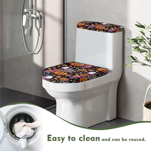 Christmas Trees Toilet Lid Cover and Toilet Tank Cover Set Stretch Seat Covers W620951