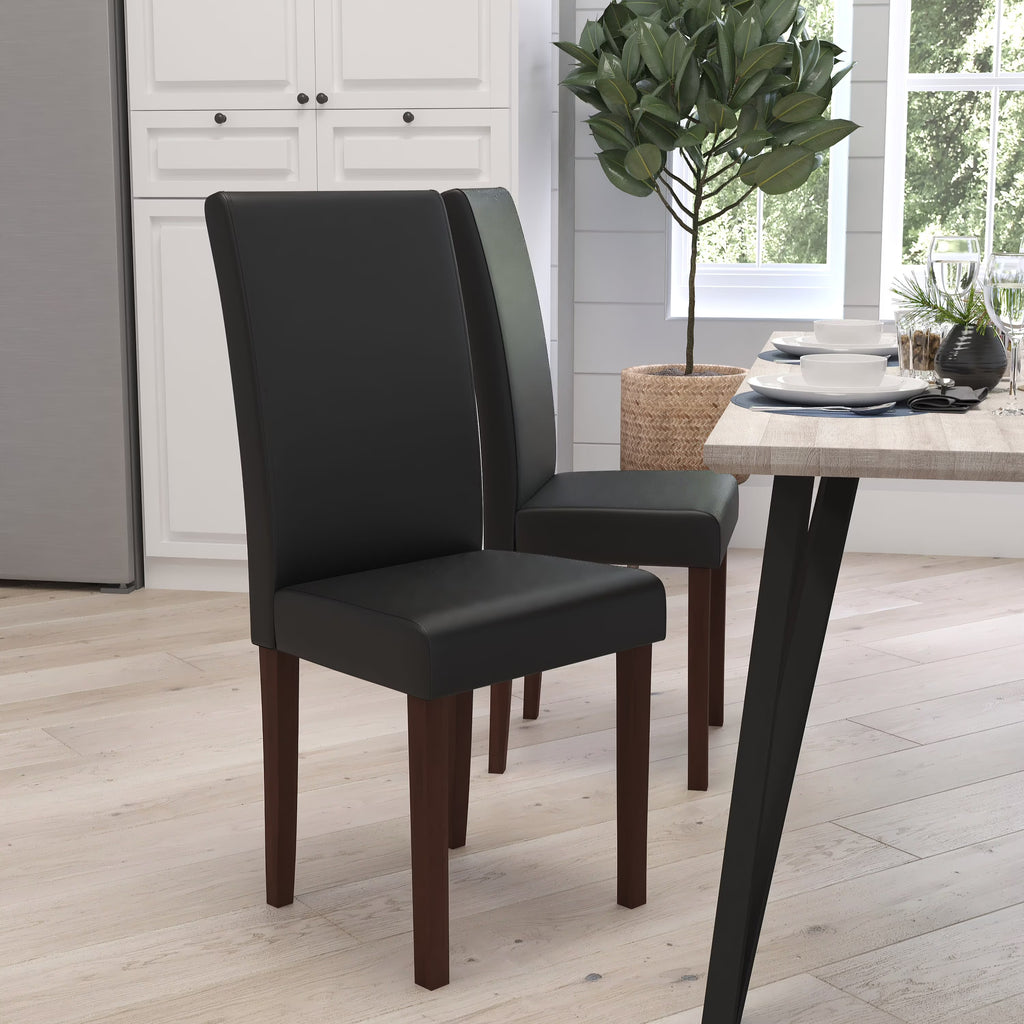 Brown Faux Leather Dining Chair R3474