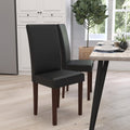 Brown Faux Leather Dining Chair R3474