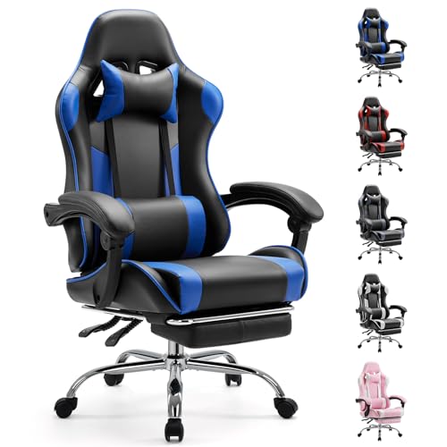 Ergonomic Computer Chair with Footrest and Lumbar Support S805707