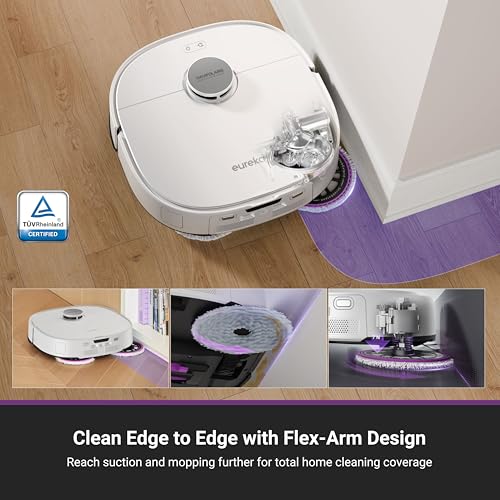 Black Robot Vacuum and Mop with Self Emptying Base S3769