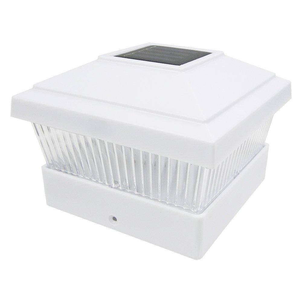 White 8 Pack Solar LED Post Deck Cap I517