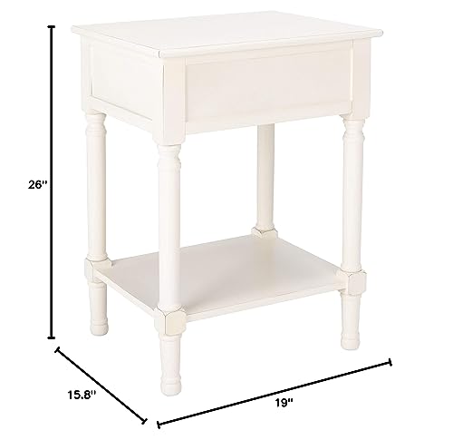 Black 1-Drawer Accent Table F7145