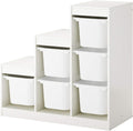 White 99x44x94 cm Storage Combination with Boxes U543127