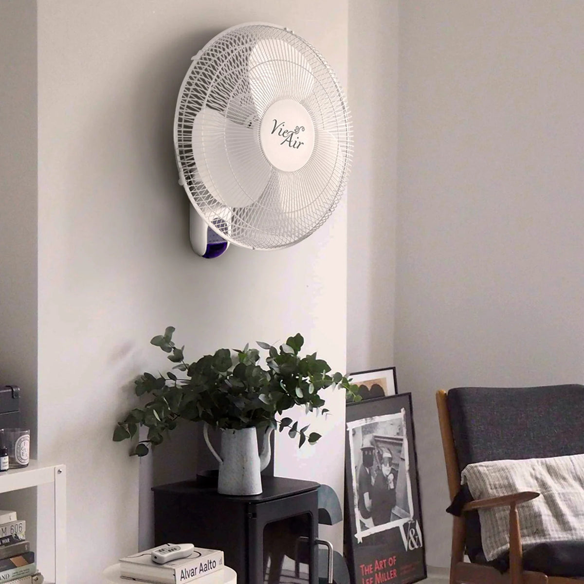 16 Pedestal Wall Fan White I4479