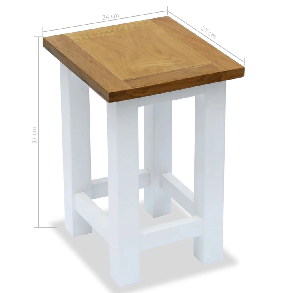 Solid Oak Wood End Table Y597079