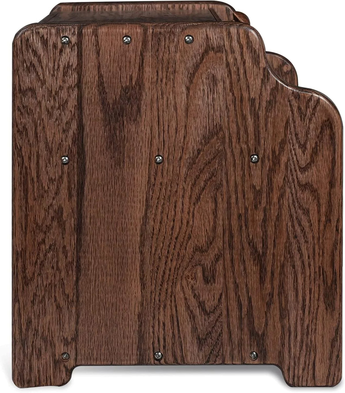 Solid Wood Oak Bread Box with Clear Window Z5099