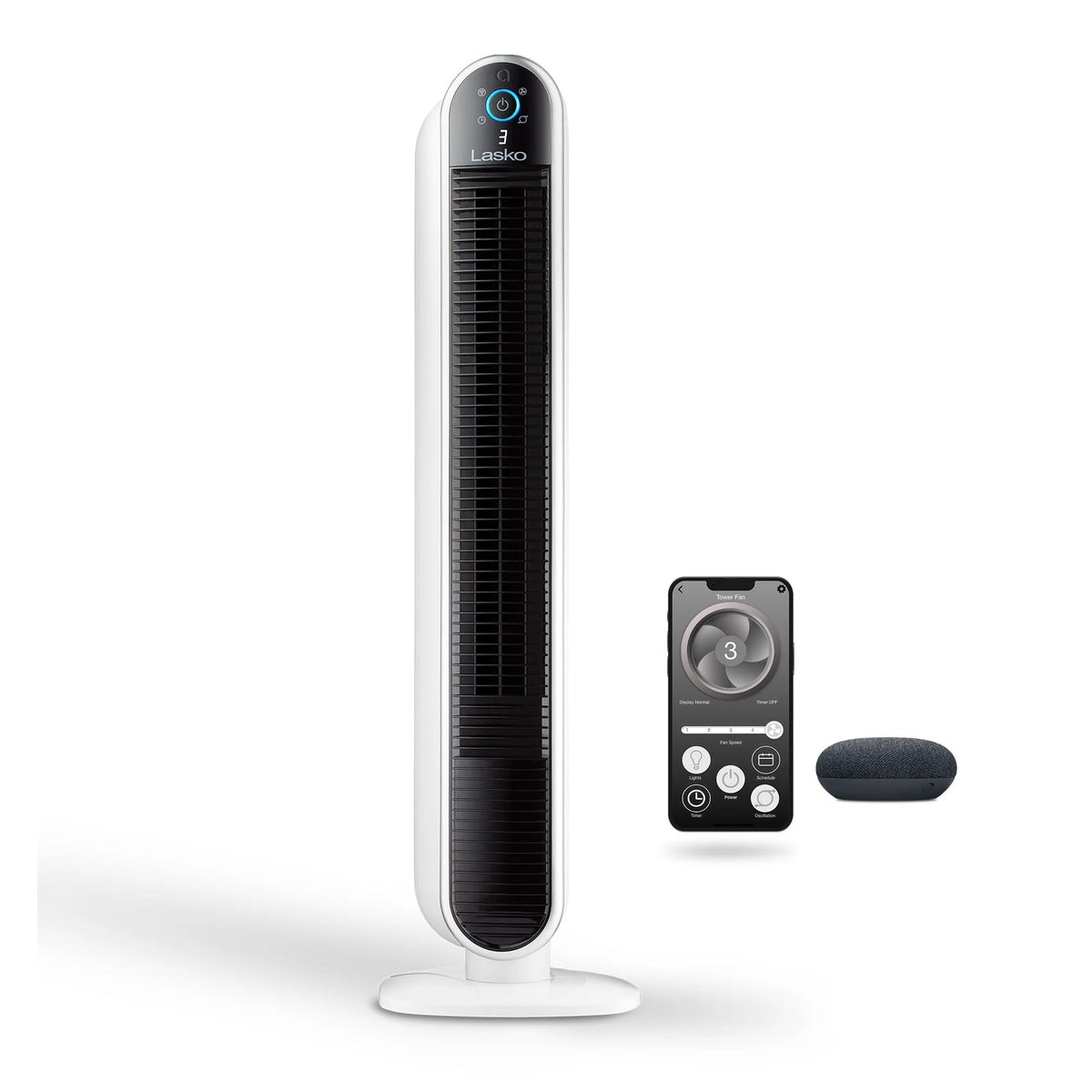 Black Smart Tower Fan G391224