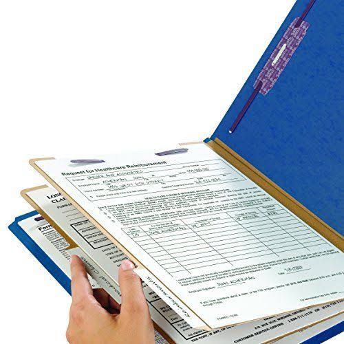 Dark Blue End Tab Pressboard Classification Folders D243