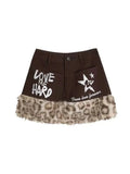 Cheetah Fluffy Skirt N693831