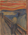 The Scream 1893 Edvard Munch Reproduction Printed in Aluminum 20x17 Inches W9199