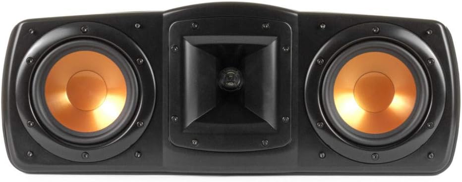 Black Center Channel Speaker with Dual 5.25” Woofers and 1” Tweeter X3513
