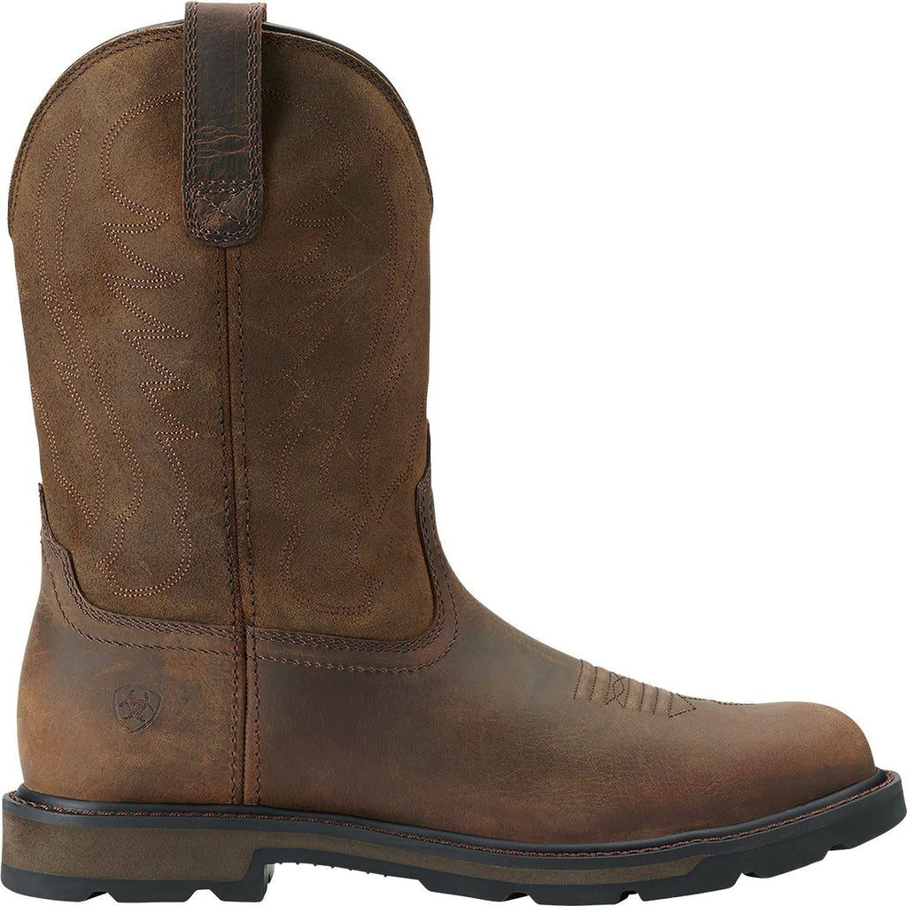Brown Pull On Work Boots N620
