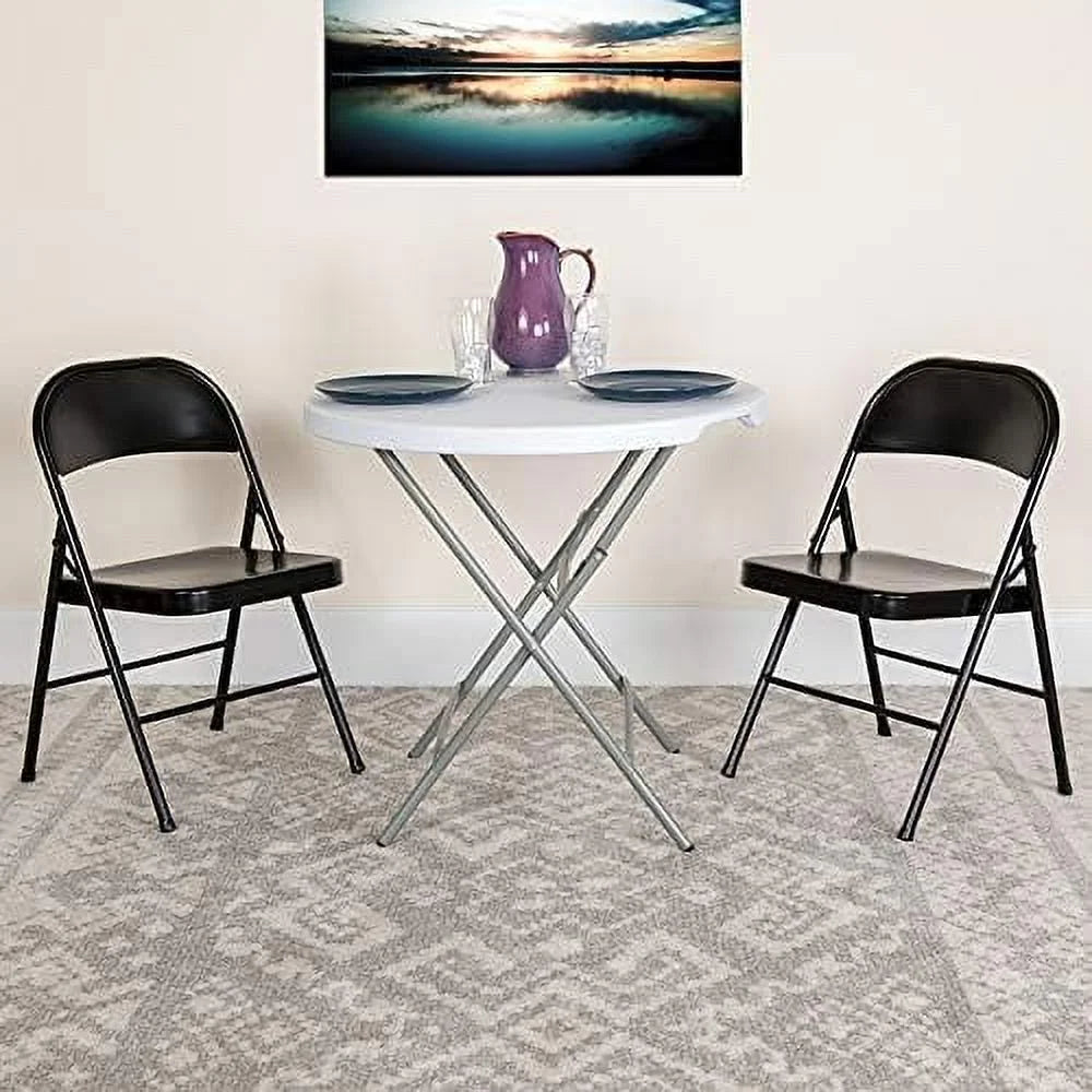 Black Metal Folding Chair F50214