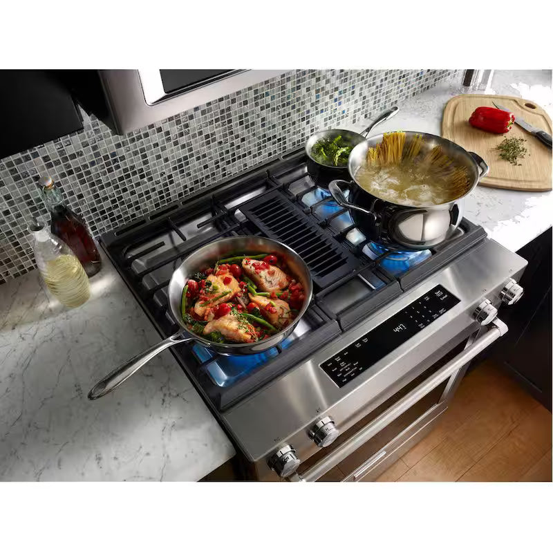 6.4 cu. ft. Dual Fuel Slide-In Range with Convection Oven Stainless Steel I19663