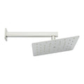 10x22 Rainfall Shower Head with Wall Mount Shower Arm 2.5 GPM Brushed Nickel O543