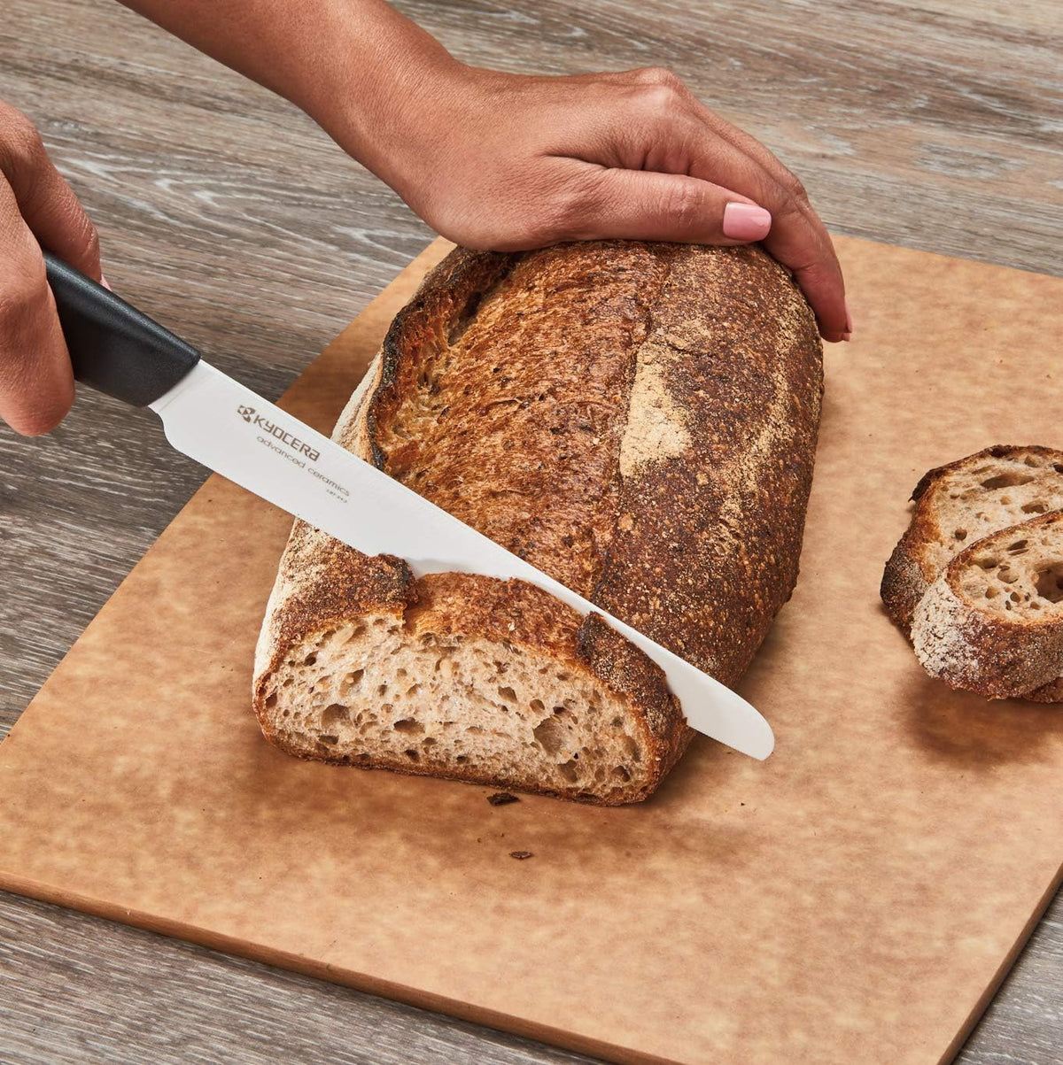 Black Serrated Bread Knife K36214