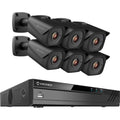 8-Channel 4K 4TB Surveillance System with 6 Wired Bullet Cameras U7003