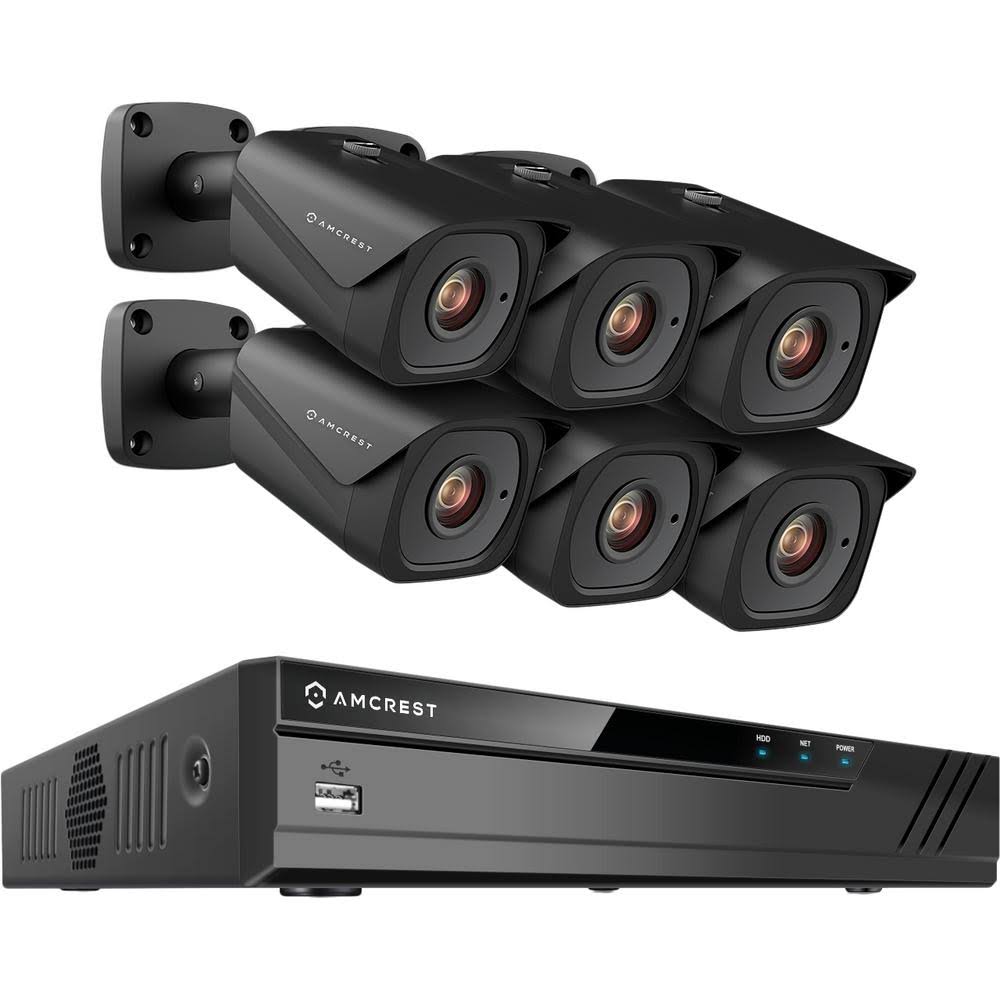 8-Channel 4K 4TB Surveillance System with 6 Wired Bullet Cameras U7003