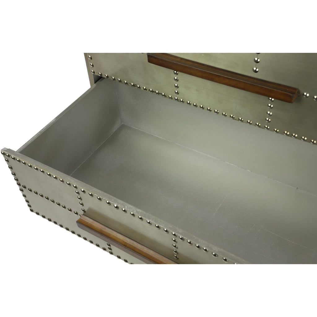 Grey Wood Industrial Cabinet S963646