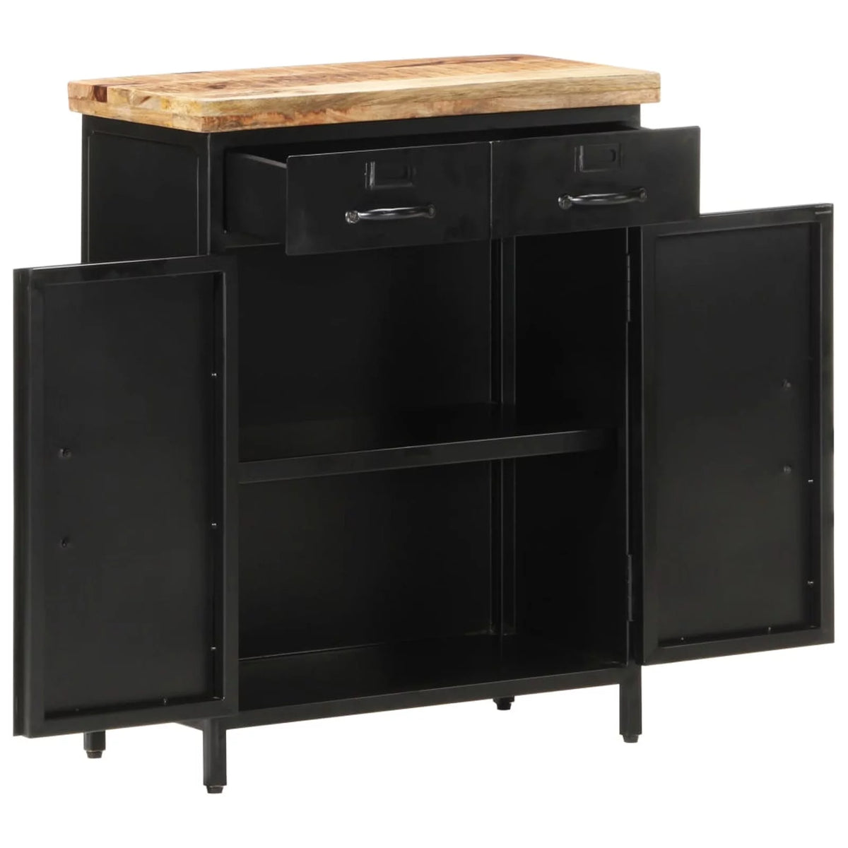 Rough Mango Wood 2 Drawer 2 Door Sideboard F779241