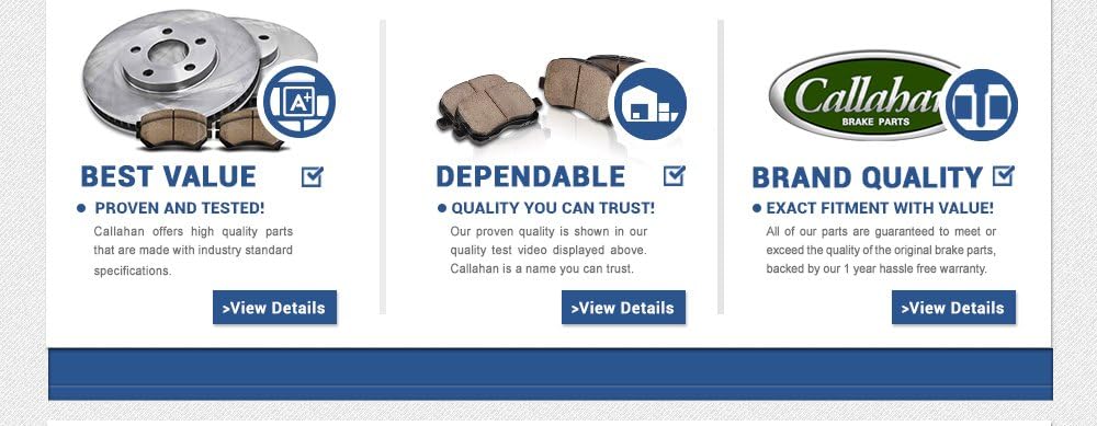 Brake Rotors with Brake Pads and Sensors A546